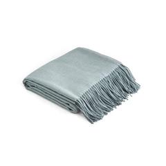 Vue Couverture 100% acrylique avec ruban pour carte de personnalisation (270 g/m²) - Smooth de couleur gris| Krokrodeal