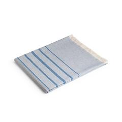 Vue Serviette de toilette multifonctionnelle et de bain (260g/m²) en coton et en coton recyclé - Caplan de couleur bleu| Krokrodeal