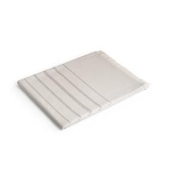 Vue Serviette de toilette multifonctionnelle et de bain (260g/m²) en coton et en coton recyclé - Caplan de couleur gris| Krokrodeal