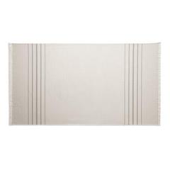 Vue Serviette de toilette multifonctionnelle et de bain (260g/m²) en coton et en coton recyclé - Caplan de couleur gris| Krokrodeal
