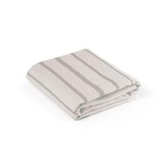Vue Serviette de toilette multifonctionnelle et de bain (260g/m²) en coton et en coton recyclé - Caplan de couleur gris| Krokrodeal