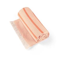 Vue Serviette de toilette multifonctionnelle et de bain (260g/m²) en coton et en coton recyclé - Caplan de couleur orange| Krokrodeal