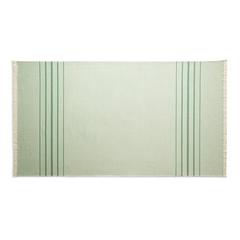 Vue Serviette de toilette multifonctionnelle et de bain (260g/m²) en coton et en coton recyclé - Caplan de couleur vert| Krokrodeal