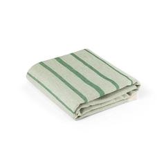 Vue Serviette de toilette multifonctionnelle et de bain (260g/m²) en coton et en coton recyclé - Caplan de couleur vert| Krokrodeal