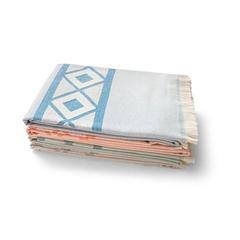 Vue générale Serviette de toilette multifonctionnelle et de bain (350g/m²) en coton et en coton recyclé - Malek | Krokrodeal