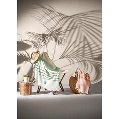 Vue générale Serviette de toilette multifonctionnelle et de bain (350g/m²) en coton et en coton recyclé - Malek | Krokrodeal