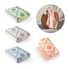 Vue générale Serviette de toilette multifonctionnelle et de bain (350g/m²) en coton et en coton recyclé - Malek | Krokrodeal