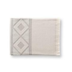 Vue Serviette de toilette multifonctionnelle et de bain (350g/m²) en coton et en coton recyclé - Malek de couleur gris| Krokrodeal