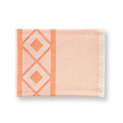 Vue Serviette de toilette multifonctionnelle et de bain (350g/m²) en coton et en coton recyclé - Malek de couleur orange| Krokrodeal