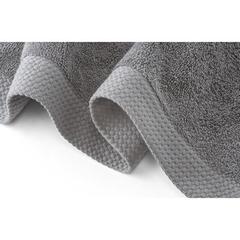 Vue Serviette de bain (500 g/m²) en coton et coton recyclé - Bardem l de couleur gris| Krokrodeal