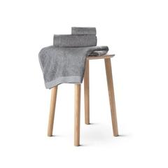 Vue Serviette de bain (500 g/m²) en coton et coton recyclé - Bardem l de couleur gris| Krokrodeal