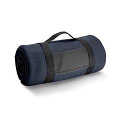 Vue Couverture polaire (180 g/m²) avec poignée amovible - Thorpe de couleur bleu| Krokrodeal
