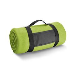 Vue Couverture polaire (180 g/m²) avec poignée amovible - Thorpe de couleur vert| Krokrodeal