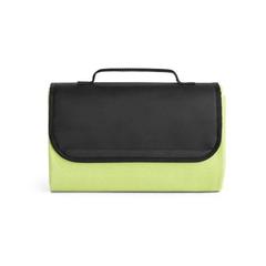 Vue Couverture pique-nique en polaire (180 g/m²) avec visière - Riley de couleur vert| Krokrodeal