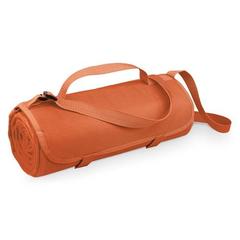 Vue Couverture polaire (160 g/m²) - Fleece de couleur orange| Krokrodeal
