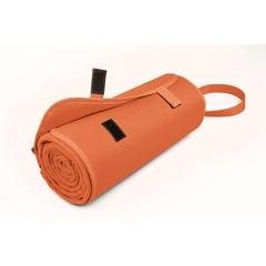 Vue Couverture polaire (160 g/m²) - Fleece de couleur orange| Krokrodeal