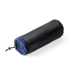 Vue Couverture en polaire rPET - Galliot de couleur bleu| Krokrodeal