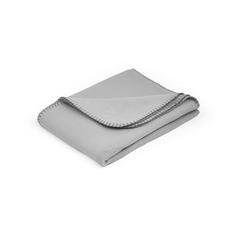 Vue Couverture en polaire rPET - Galliot de couleur gris| Krokrodeal