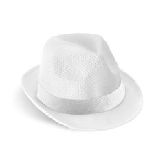 Vue Chapeau - Manolo poli de couleur blanc| Krokrodeal
