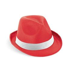 Vue Chapeau - Manolo poli de couleur rouge| Krokrodeal