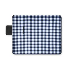 Vue Couverture pique-nique faite en EPE (180 g/m²) - Riley ii de couleur bleu| Krokrodeal