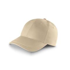 Vue Casquette en coton brossé (65% recyclé) - Ryan de couleur beige| Krokrodeal