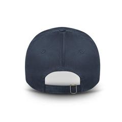 Vue Casquette en coton brossé (65% recyclé) - Ryan de couleur bleu| Krokrodeal