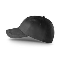 Vue Casquette en coton brossé (65% recyclé) - Ryan de couleur noir| Krokrodeal