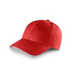 Vue Casquette en coton brossé (65% recyclé) - Ryan de couleur rouge| Krokrodeal