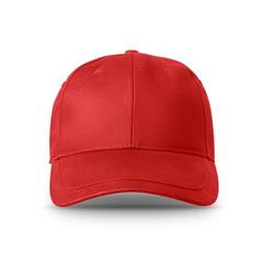 Vue Casquette en coton brossé (65% recyclé) - Ryan de couleur rouge| Krokrodeal