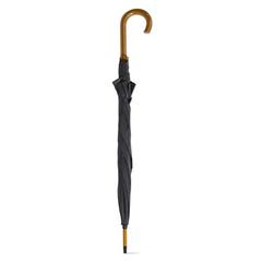 Vue Parapluie en polyester 190T - Betsey de couleur noir| Krokrodeal