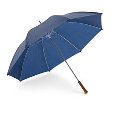 Vue Parapluie en polyester 190T - Roberto de couleur bleu| Krokrodeal