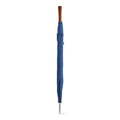 Vue Parapluie en polyester 190T - Roberto de couleur bleu| Krokrodeal