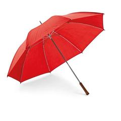 Vue Parapluie en polyester 190T - Roberto de couleur rouge| Krokrodeal