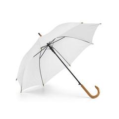 Vue Parapluie en polyester 190T avec ouverture automatique - Patti de couleur blanc| Krokrodeal