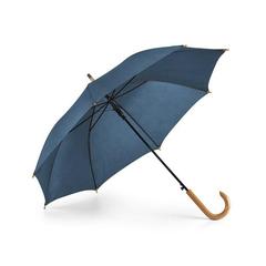 Vue Parapluie en polyester 190T avec ouverture automatique - Patti de couleur bleu| Krokrodeal