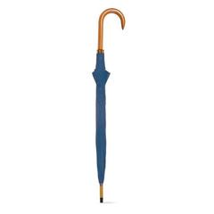 Vue Parapluie en polyester 190T avec ouverture automatique - Patti de couleur bleu| Krokrodeal