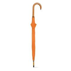 Vue Parapluie en polyester 190T avec ouverture automatique - Patti de couleur orange| Krokrodeal