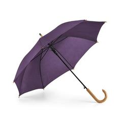 Vue Parapluie en polyester 190T avec ouverture automatique - Patti de couleur violet| Krokrodeal