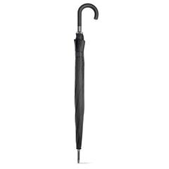 Vue Parapluie 12 baleines en polyester 190T avec ouverture automatique - Guil de couleur noir| Krokrodeal