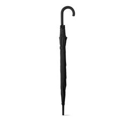 Vue Parapluie en polyester 190T avec ouverture automatique - Michael de couleur noir| Krokrodeal