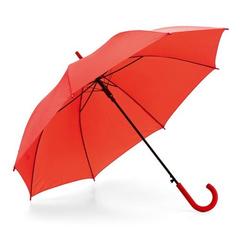 Vue Parapluie en polyester 190T avec ouverture automatique - Michael de couleur rouge| Krokrodeal