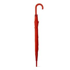 Vue Parapluie en polyester 190T avec ouverture automatique - Michael de couleur rouge| Krokrodeal