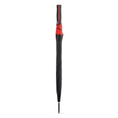 Vue Parapluie en polyester 190T avec ouverture automatique - Jenna de couleur rouge| Krokrodeal