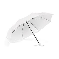 Vue Parapluie pliant en polyester 190T - Maria de couleur blanc| Krokrodeal