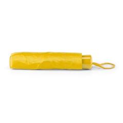 Vue Parapluie pliant en polyester 190T - Maria de couleur jaune| Krokrodeal