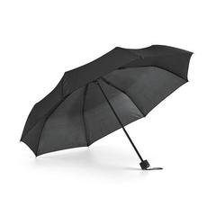Vue Parapluie pliant en polyester 190T - Maria de couleur noir| Krokrodeal