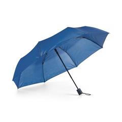 Vue Parapluie pliable en polyester 190T avec ouverture automatique - Tomas de couleur bleu| Krokrodeal