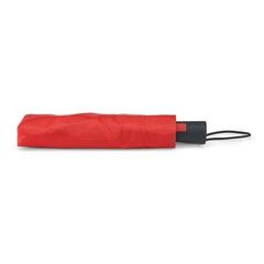 Vue Parapluie pliable en polyester 190T avec ouverture automatique - Tomas de couleur rouge| Krokrodeal