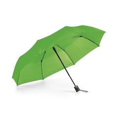Vue Parapluie pliable en polyester 190T avec ouverture automatique - Tomas de couleur vert| Krokrodeal